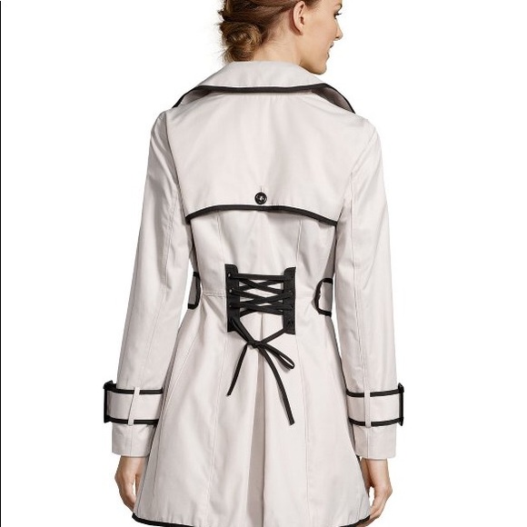 Betsey Johnson Lace-Up Back Coat - Picture 2 of 8